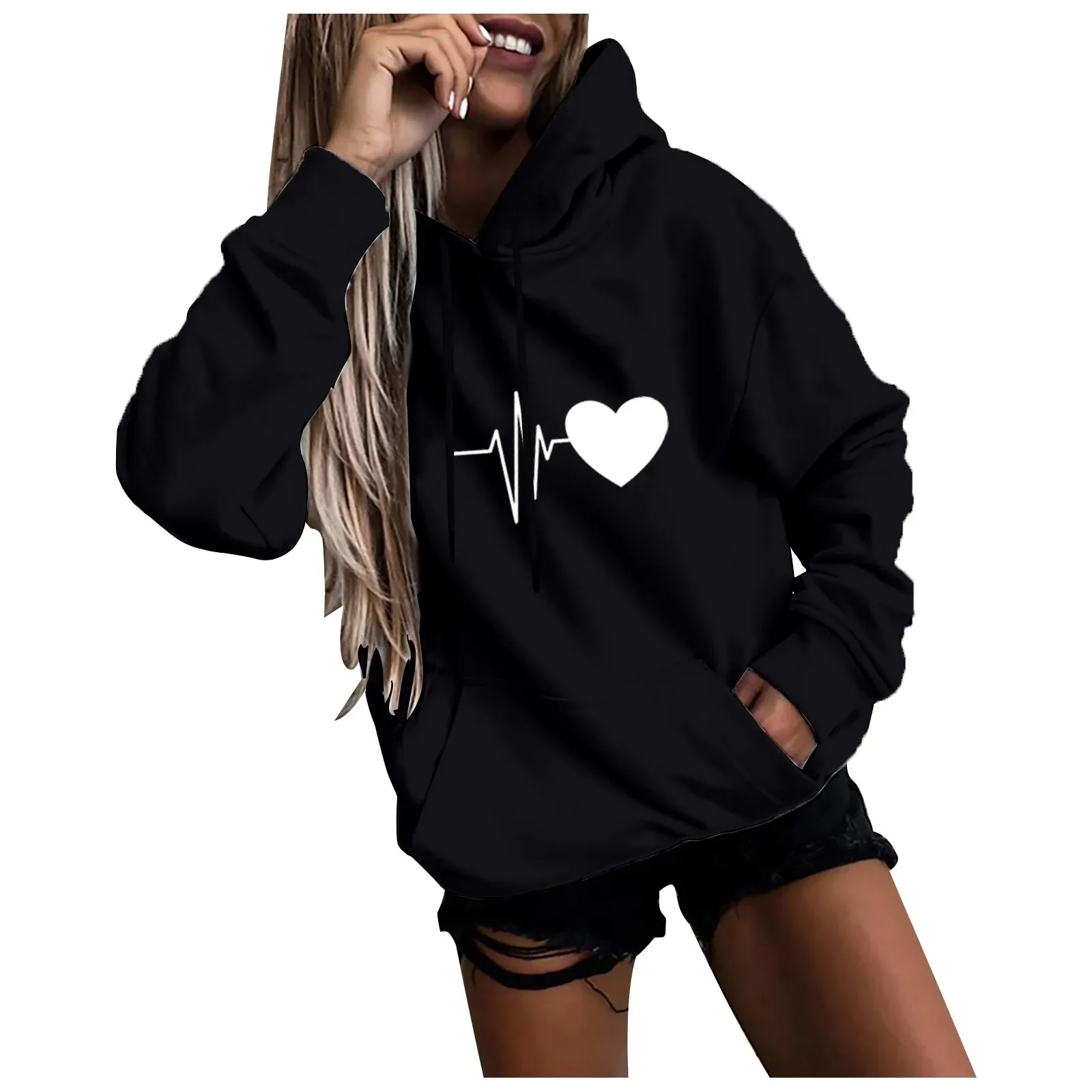 Women Streetwear Sweatshirt Casual Fashion Women Autumn Printed Sweatshirt Long Sleeve Blouse Pullover Sportswear Top