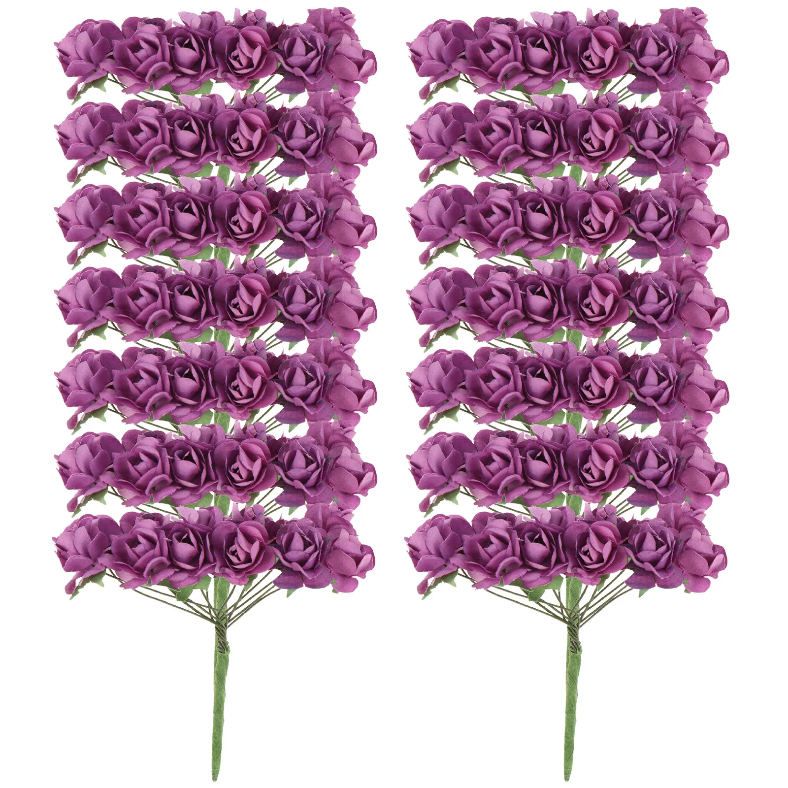 

144Pcs Paper Rose Flower Artificial Realistic Bouquet Decoration for Wedding Home Desktop Decoration Paper Rose Flowers