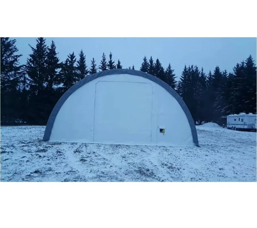 S308515R Fabric Storage Building Canopy Waterproof Steel Frame Shelter for Outdoor Industrial Storage