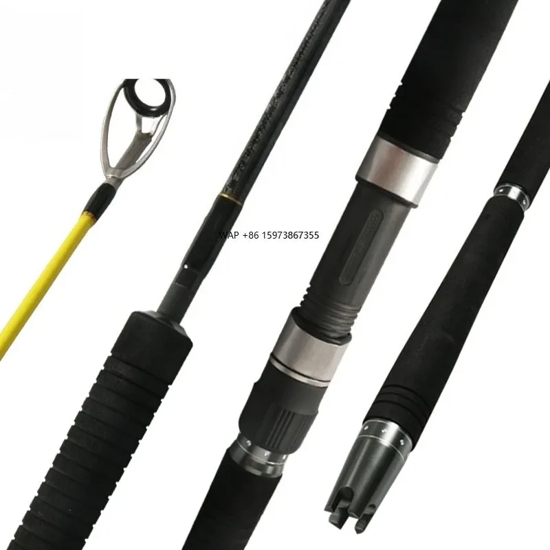 

Japan Fuji guide ring boat rod 1.76 meters 2 sections light fishing rod rotating fur fish elf type rising jumping rod saltwater