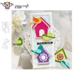 Piggy Craft metal cutting dies cut die mold Bird house decoration Scrapbook paper craft knife mould blade punch stencils dies