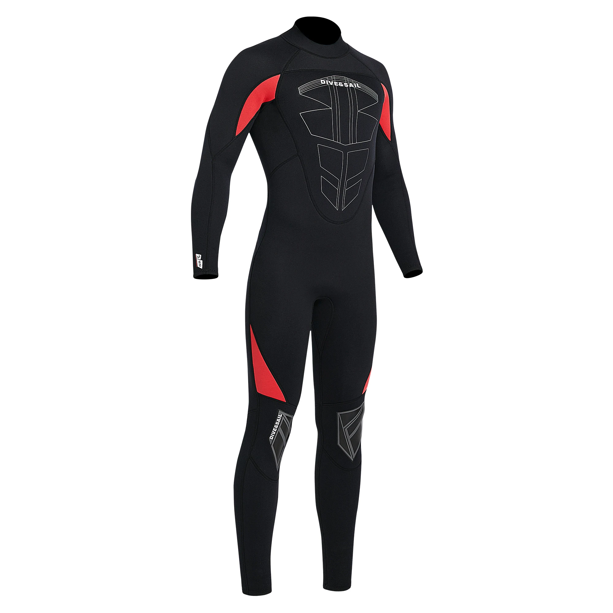 

Wetsuit Mens Womens 3MM Neoprene Full Body Diving Suit Back Zip Long Sleeve Thermal in Cold Water for Swimming Surfing Snorkel