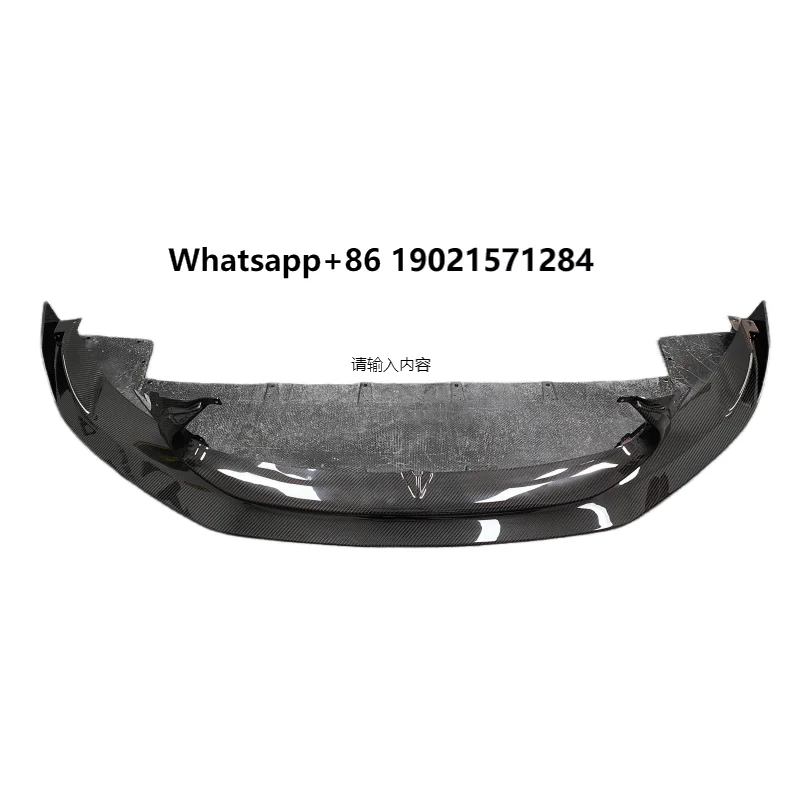 Used for the 2020 to 2023 Maserati MC20 Carbon Fiber OD Style Front Lip for MC20 Front Lip Body Kit