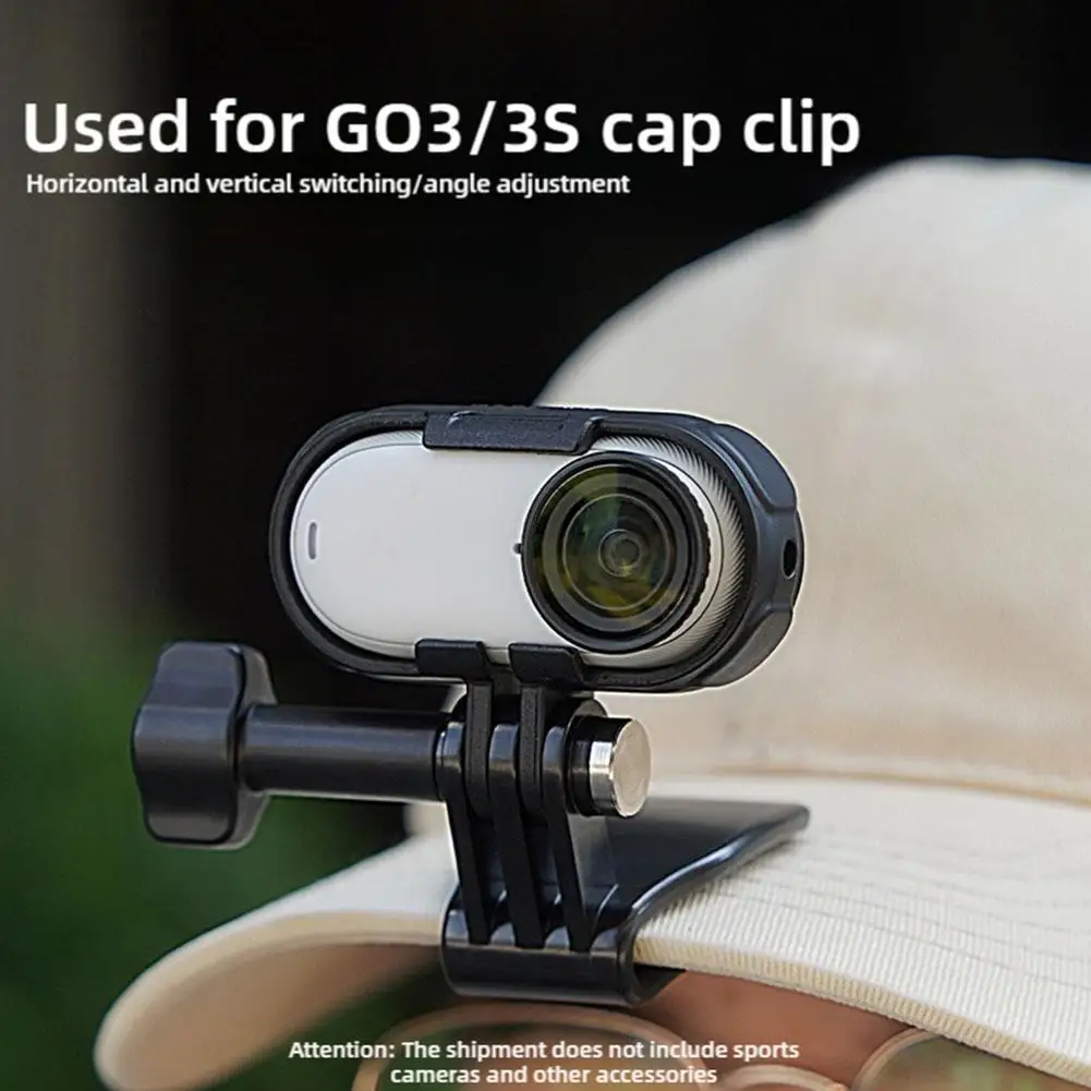 For Insta360 GO3S Mini Camera Hat Brim Clip Adjustable Holder Cap Person Camera Shooting First Accessories Angle Sports X8N8