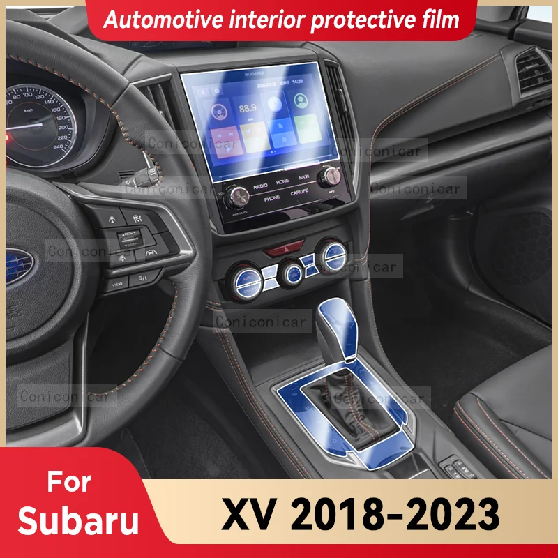 

For SUBARU XV 2018-2023 2022 Car Interior Center Console Instrument Dashboard Protective Film Anti-scratch Sticker Accessories