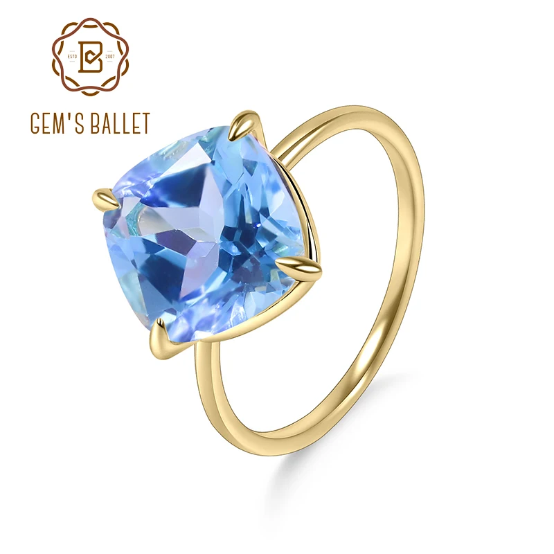 gem's-ballet-925-sterling-silver-eagle-prongs-ring-cushion-10x10mm-657ct-swiss-blue-topaz-birthstone-solitaire-engagement-rings