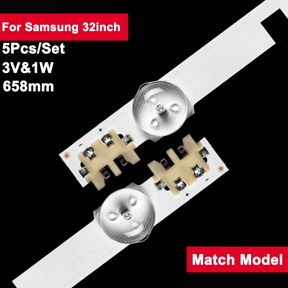 

6V Tv Led Bar Backlight Strip for Samsung 32inch D2GE-320SC1-R0 5Pcs Tv Parts UE32F5500AW HF320BGS-V1 LK315D3HA9K UE32F5000