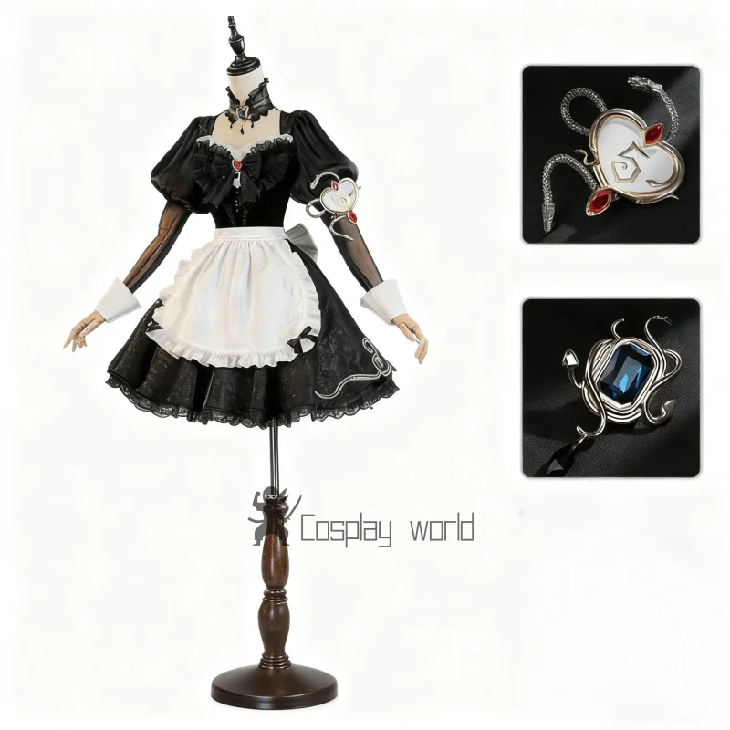 

Identity V Priestess Cosplay Costume Witch Maid Dress Uniform Anime Halloween Carnival Party Clothes Game Outfits
