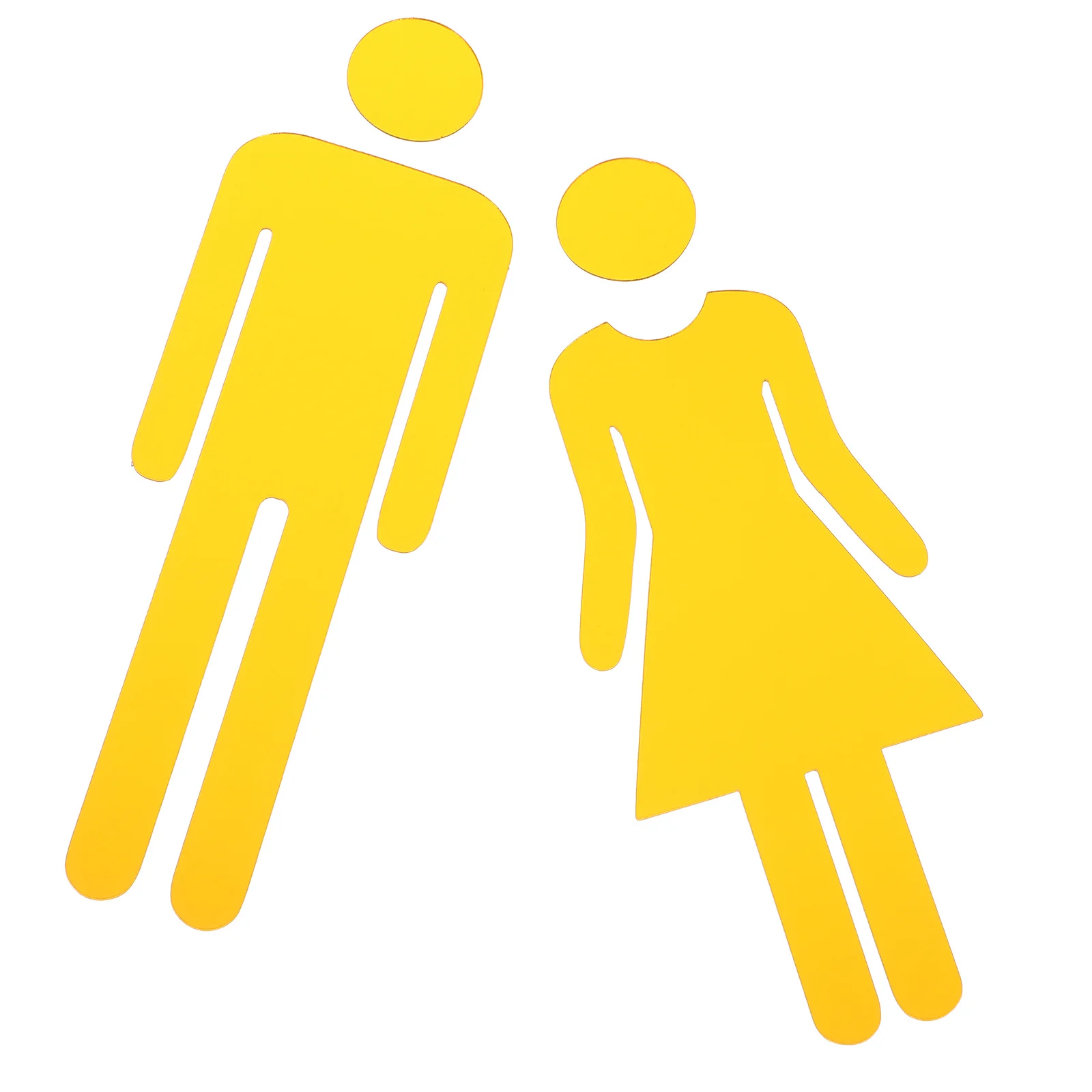 2 قطعة علامة المرحاض الأنيقة الاكريليك سهلة الاستخدام المنزل مكتب متجر الحمام الزخرفية الاتجاه علامة السيدات المرحاض تسجيل