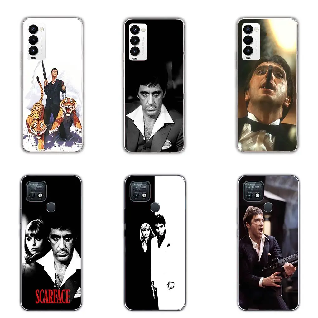 S-Scarfaces Tony Al Montana Pacino TPU Case for Motorola Moto Edge 40 50 Pro 30 neo 20 Fusion Ultra Lite G85 Phone Cover Casing