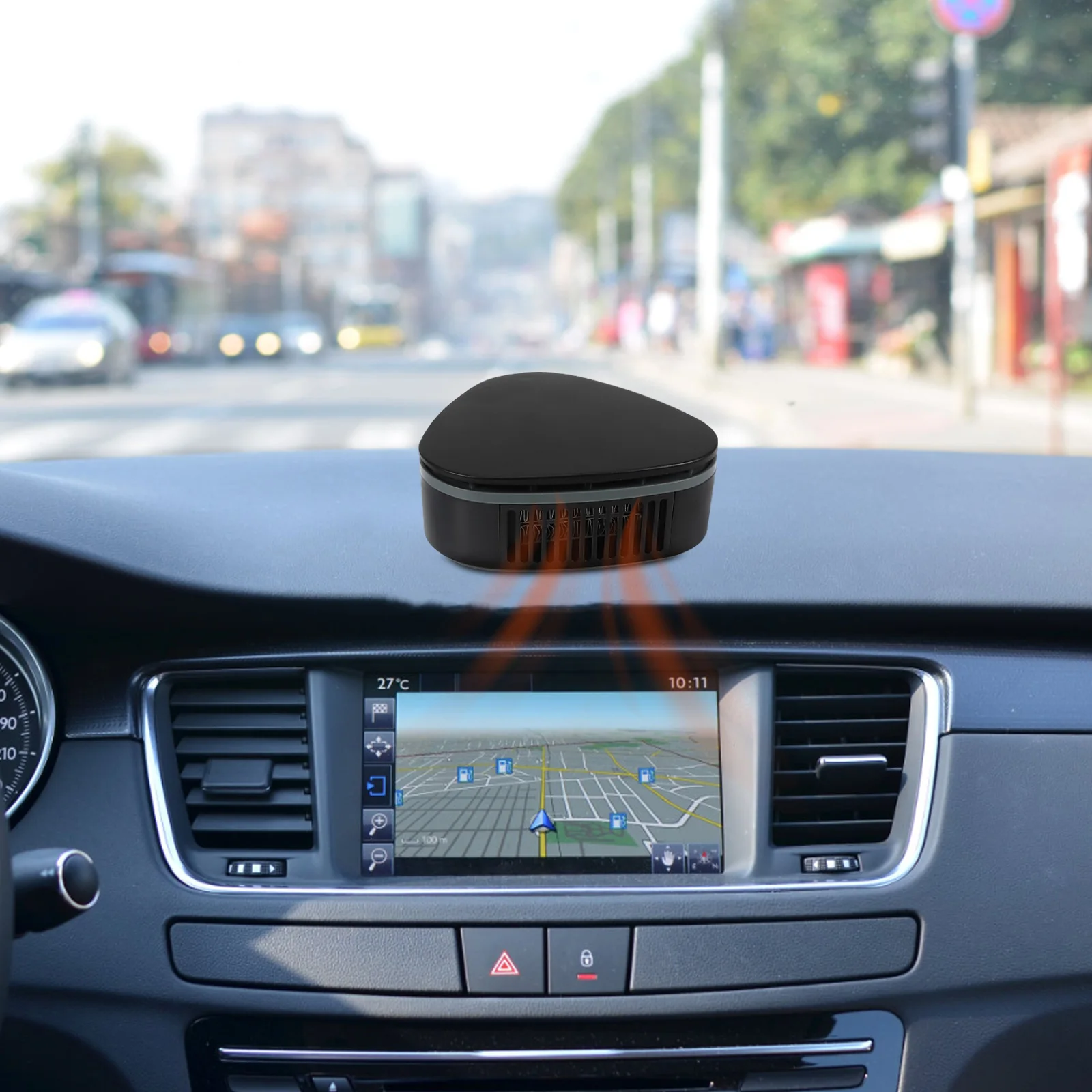 

12V Car Quick Heating Portable Defroster Windshield Defogger Low Noise Vehicle Automotive Interior Heater Auto for Winter
