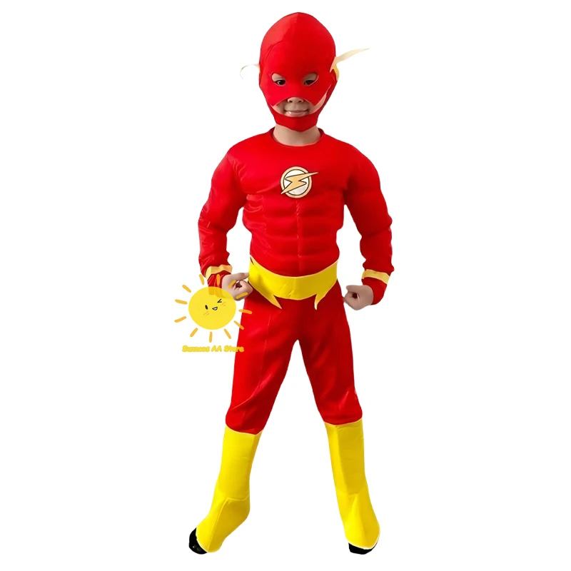 الوحش المملكة فلاش تأثيري حلي خارقة تأثيري الدعاوى قناع حزام فلاش آمن العضلات الملابس كرنفال الدعائم للهدايا #2