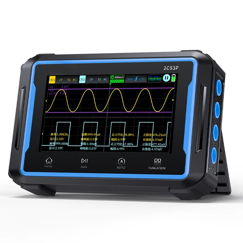 Dual channel flat plate digital oscilloscope 2C53P four and a half multimeter signal generator three in one