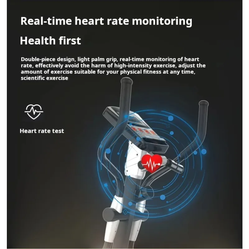 2025 مدرب بيضاوي ذكي - جهاز ستوديو سبيس ووكر منزلي داخلي للتحكم المغناطيسي معدات اللياقة البدنية الهوائية الصامتة