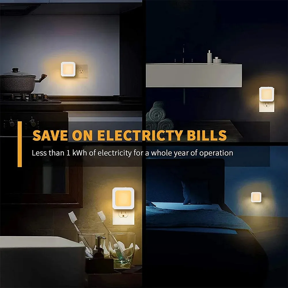 Motion Sensor Night Light LED Wireless Night Lamp US EU UK AU Plug Energy Efficient Dimmable Sensor Stairway Lamp for Bedroom