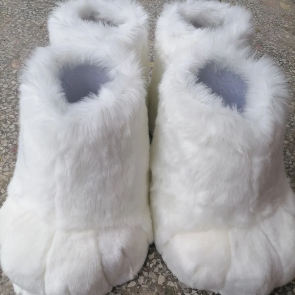 Doll Beast Shoes Furry Cosplay Claw Plush Shoes Comiket Kig Fursuit Kigurumi Cosplay Animal Feet Costume