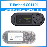 T-Embed ESP32-S3 CC1101 Low-Power Sub-1 GHz RF Transceiver PN532 NFC RFID I2C Module LCD Board Built-in Battery 1300mAh 1.9 inch