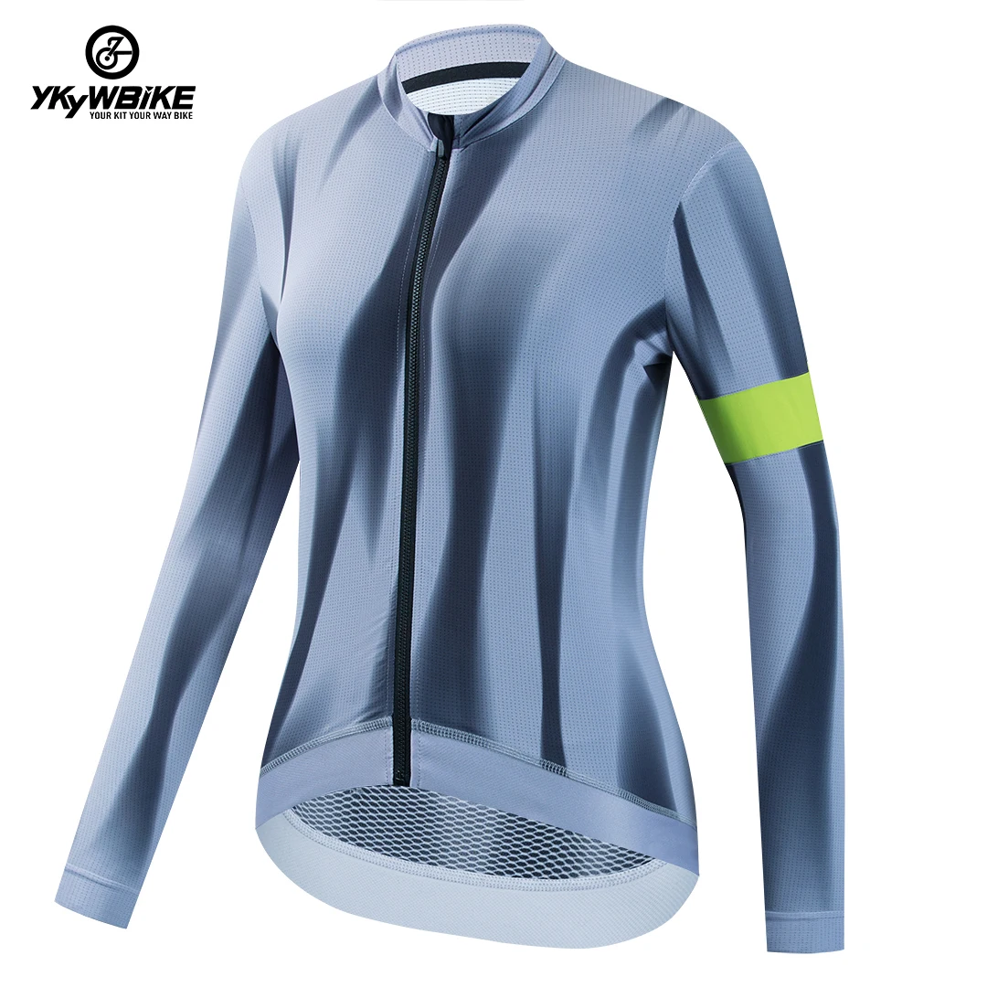 

Ykywbike Summer Cycling Long Sleeve Riding Jersey Women's Quick Drying Breathable Top Lightweight Pro Bike Women Mtb Clothing