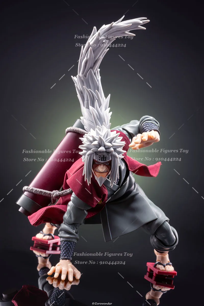 SHF 1/12 hombres soldado Jiraiya chaleco chaqueta muñecas de Anime Anime disfraz de Ninja capa bata ajuste 6 pulgadas modelo de figura de acción
