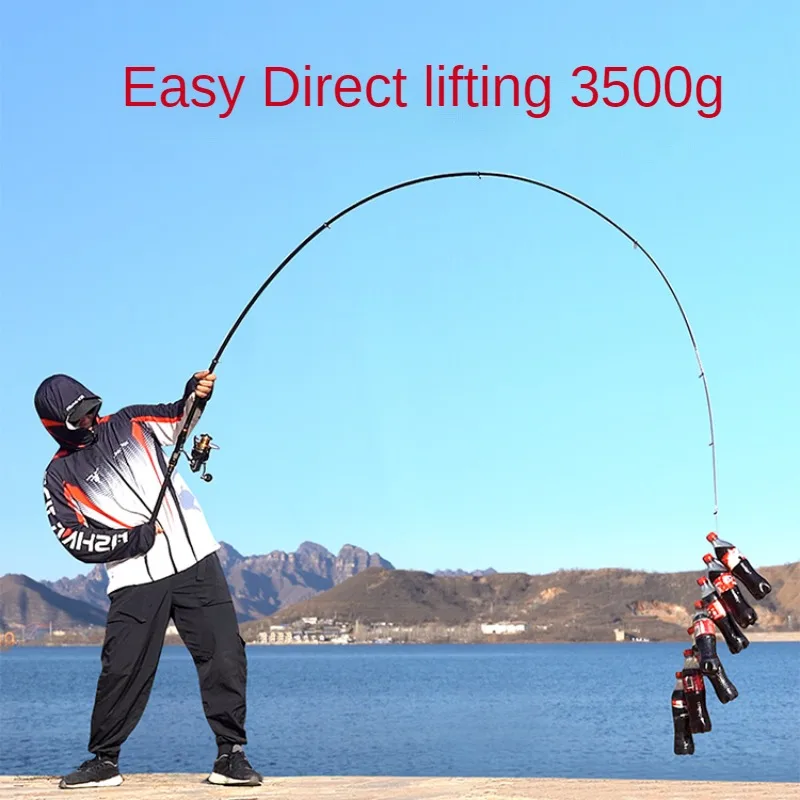 Carbon Rock Fishing Rod,Japan Imported, No. 4 Sea Fishing Rod,Ultra Light,Ultra Hard,Dual Purpose,Throwing Rod, 2.1m-4.5m