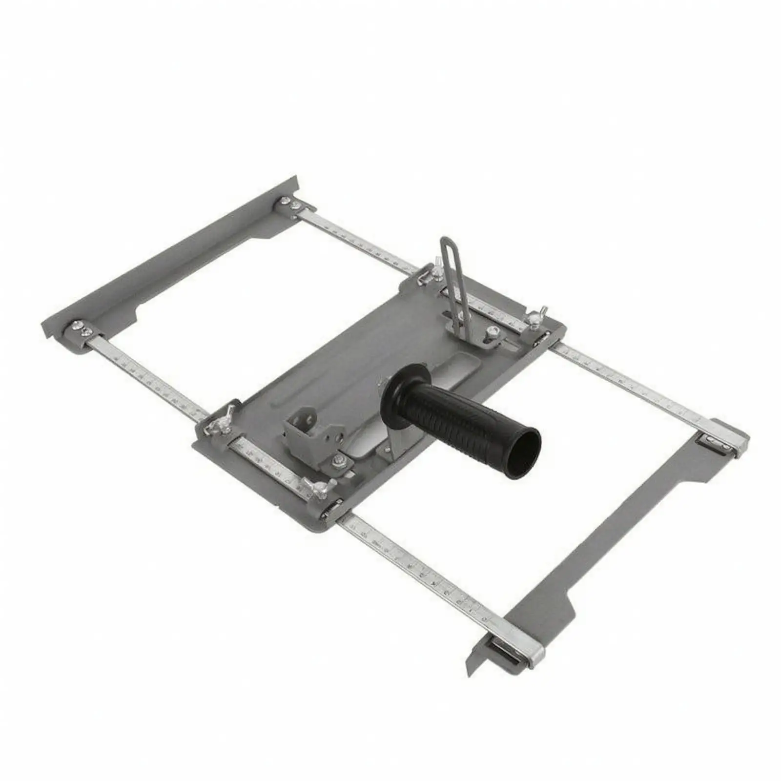 Stainless Steel Marble Cutting Guide with Mounted Bracket for Circular Saw Straight Cutting Fixture for Wood Board Carpentry