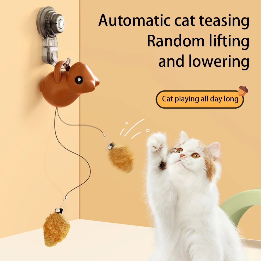 

Interactive Hanging Cat Toys Rechargeable Self Play Cat Toys Interaction Pet Supply
