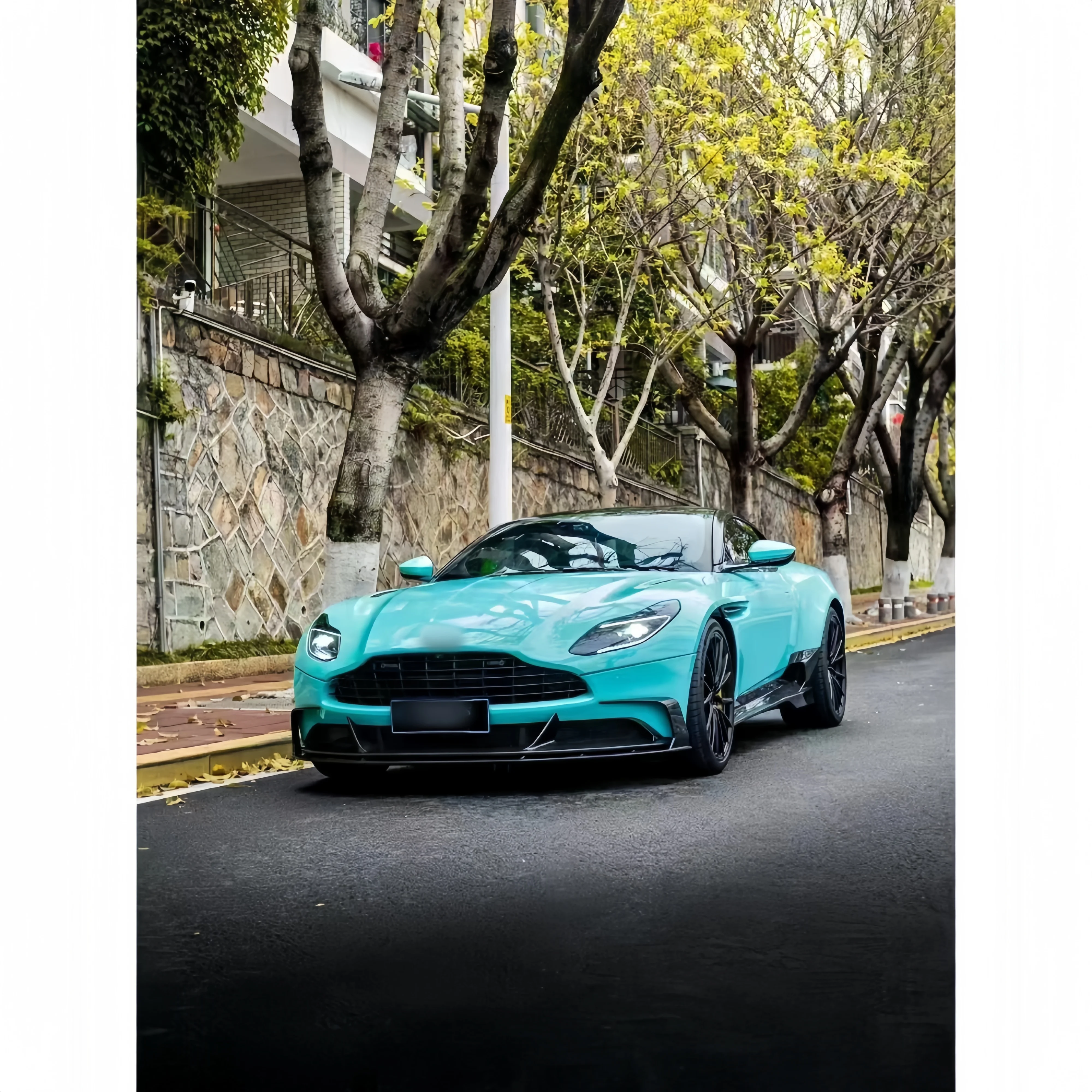 

Modified High-quality Dry Carbon Fiber Front Lip and Front Shovel PK Style Suitable for Aston Martin DB11 Body Kit Upgrade