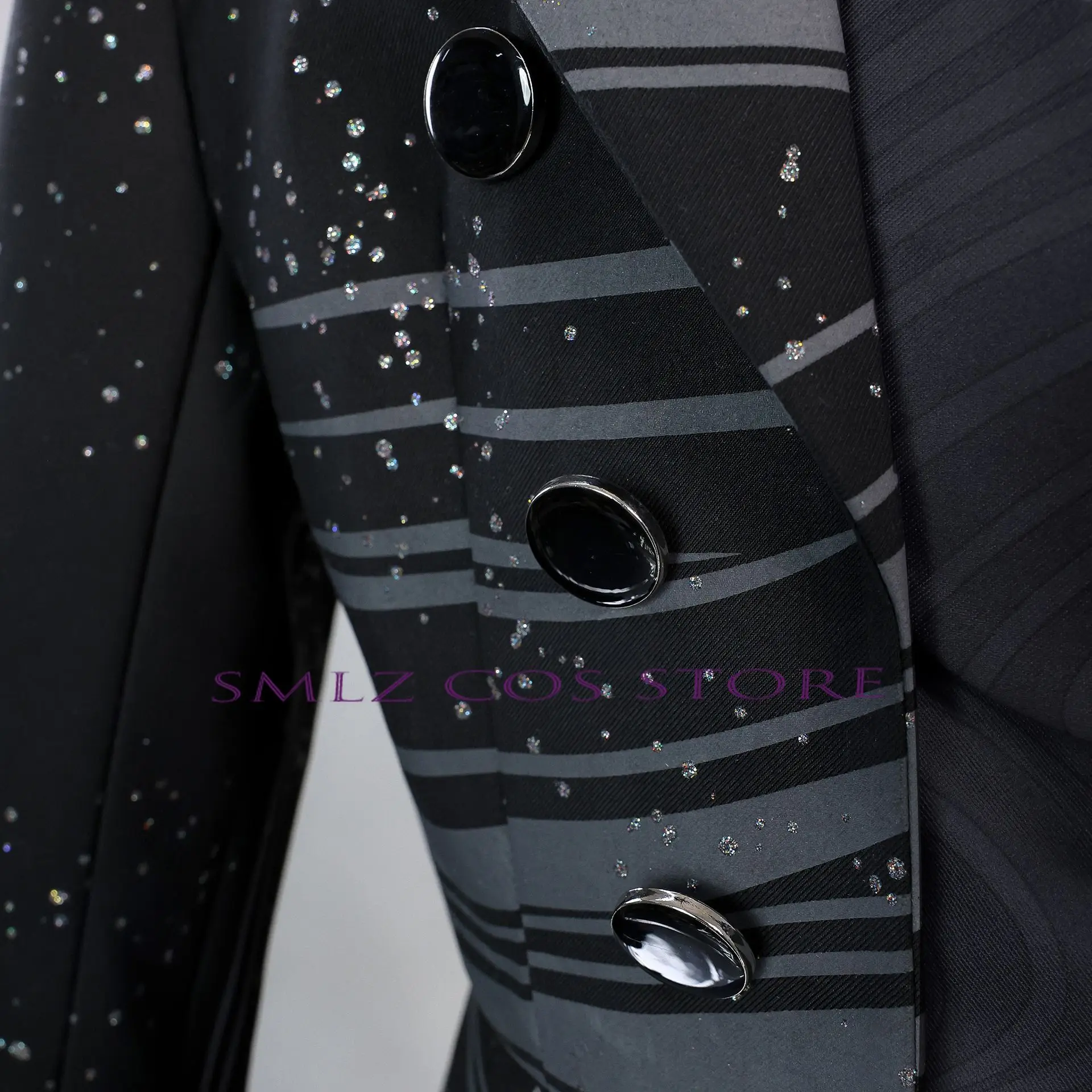 ゲームラブとディープスペースコスプレ カレブ・マリー ブラックユニフォームコスチューム カレブ ハウススーツ ハロウィンパーティー コミコン衣装 男性用