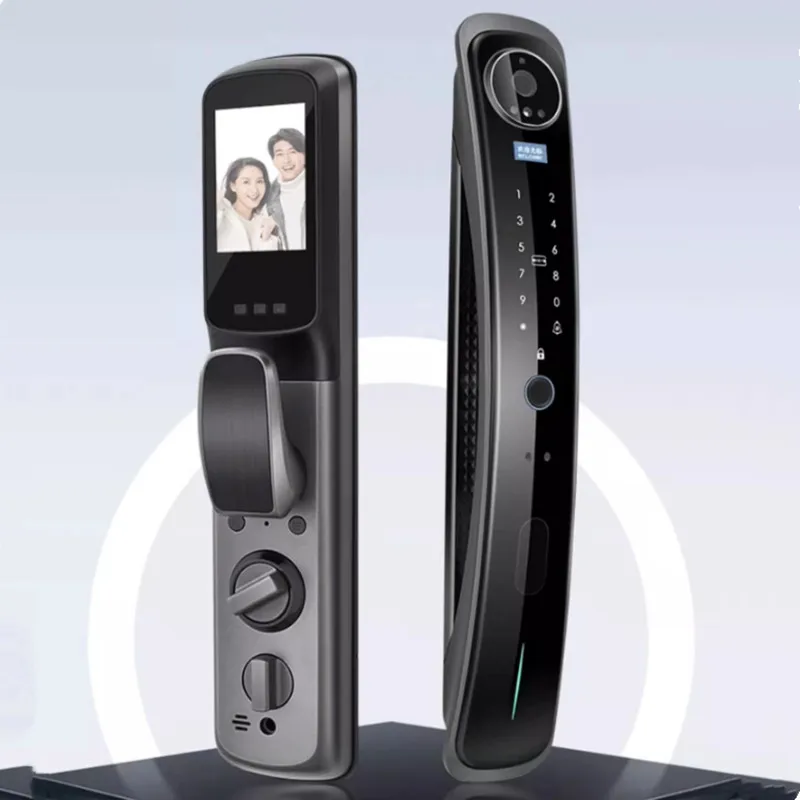Full-Automatic 3D Face Recognition Intelligent Lock Household Password Lock Remote High-Definition Visual Intercom Entrance Door