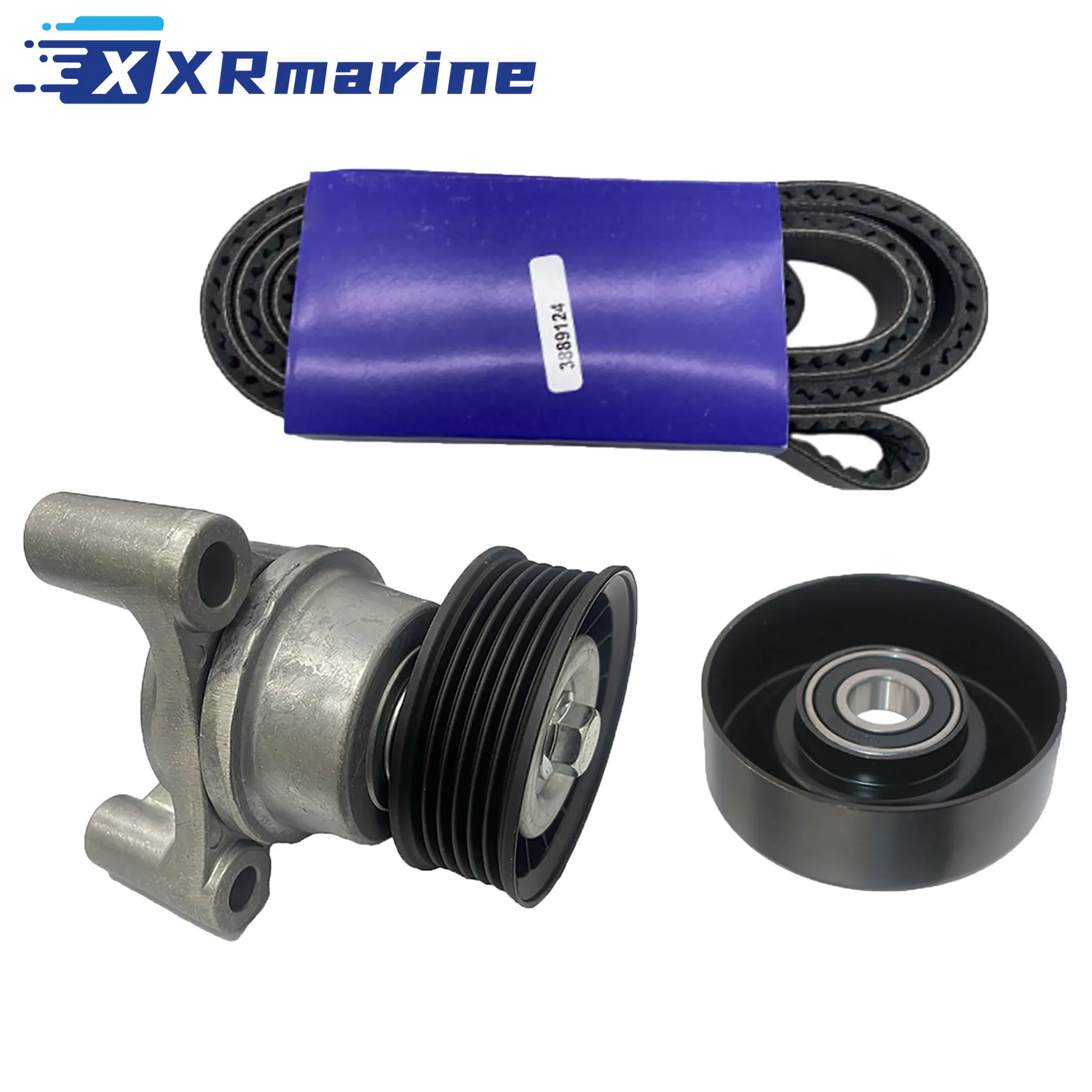 

Generator Drive Belt Repair Kit Fits for Volvo Penta 4.3L 5.0L 5.7L Series Engines Replaces 3817287 3889124 3861009 3885250