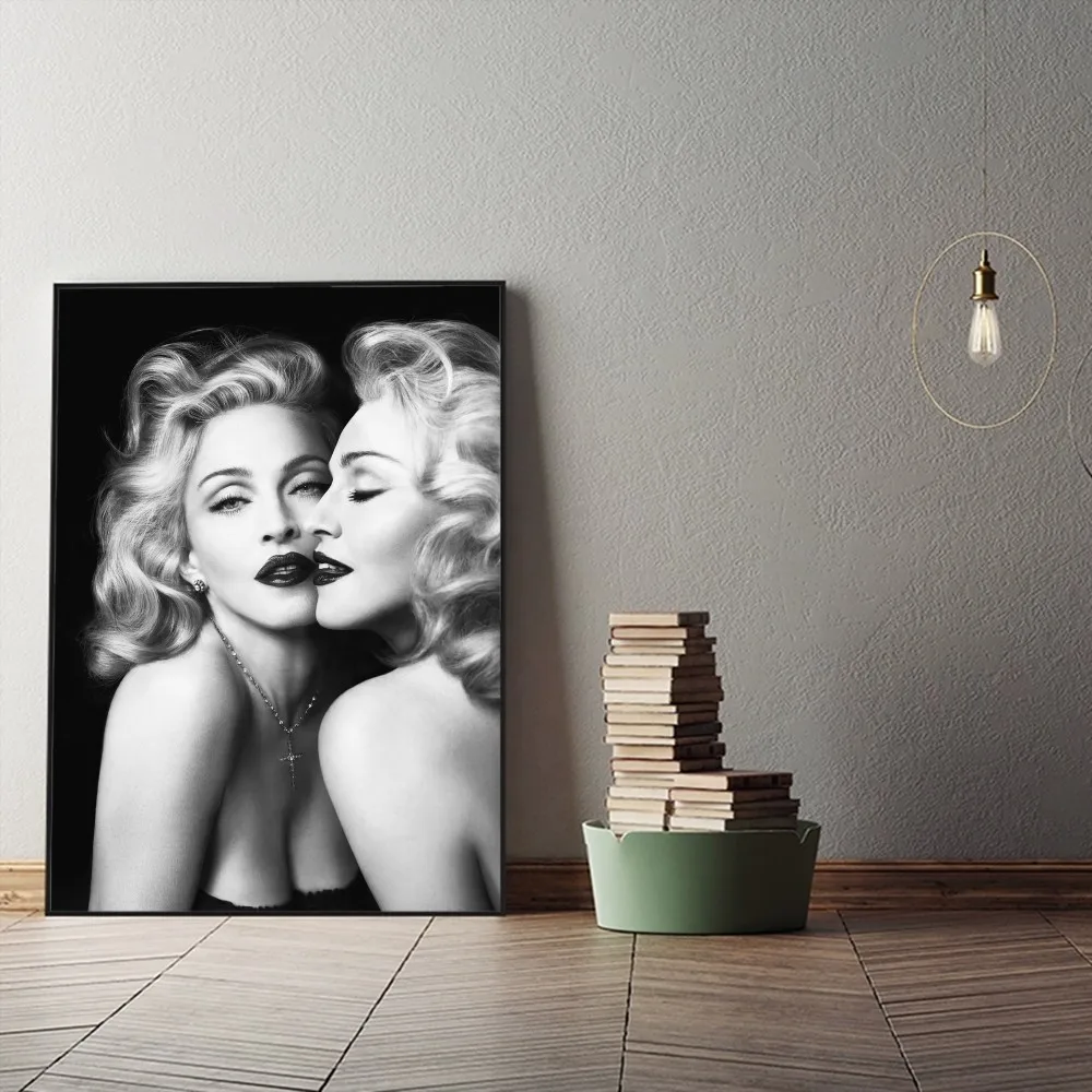 singer Madonna Poster DIY Vintage Movie Poster Wall Art Painting Study Stickers Big Szie Wall Painting