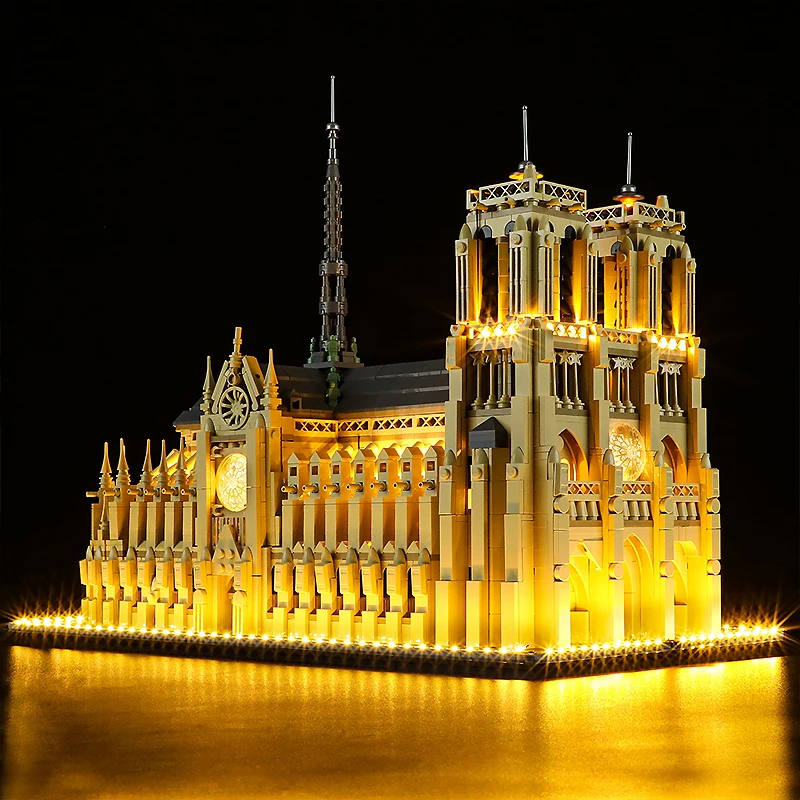 Diy LED Light Kit For LEGO 21061 Notre-Dame de Paris（Only LED Light,Without Blocks Model ）