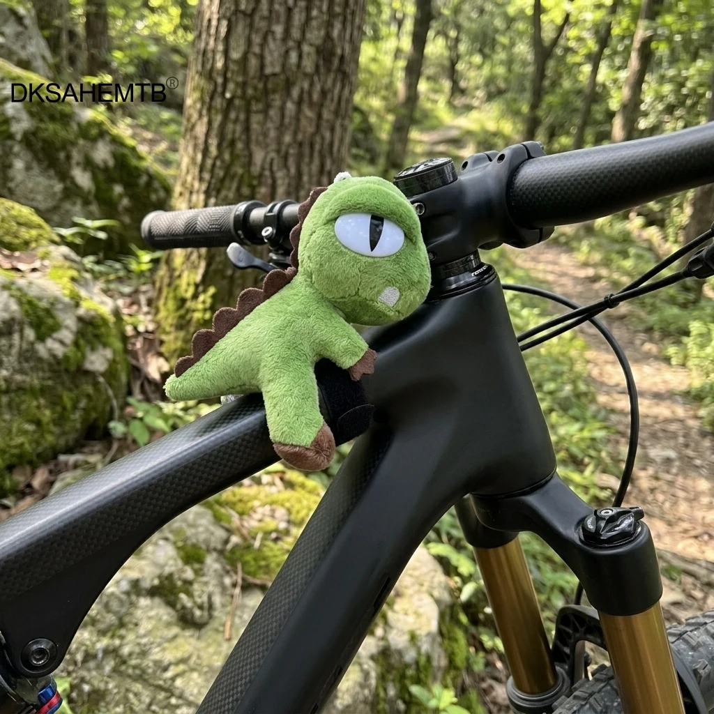 Креативный ремешок на руль велосипеда, милый кулон в форме динозавра для MTB, шоссейного велосипеда, аксессуары для велоспорта на открытом воздухе, украшение для велосипеда