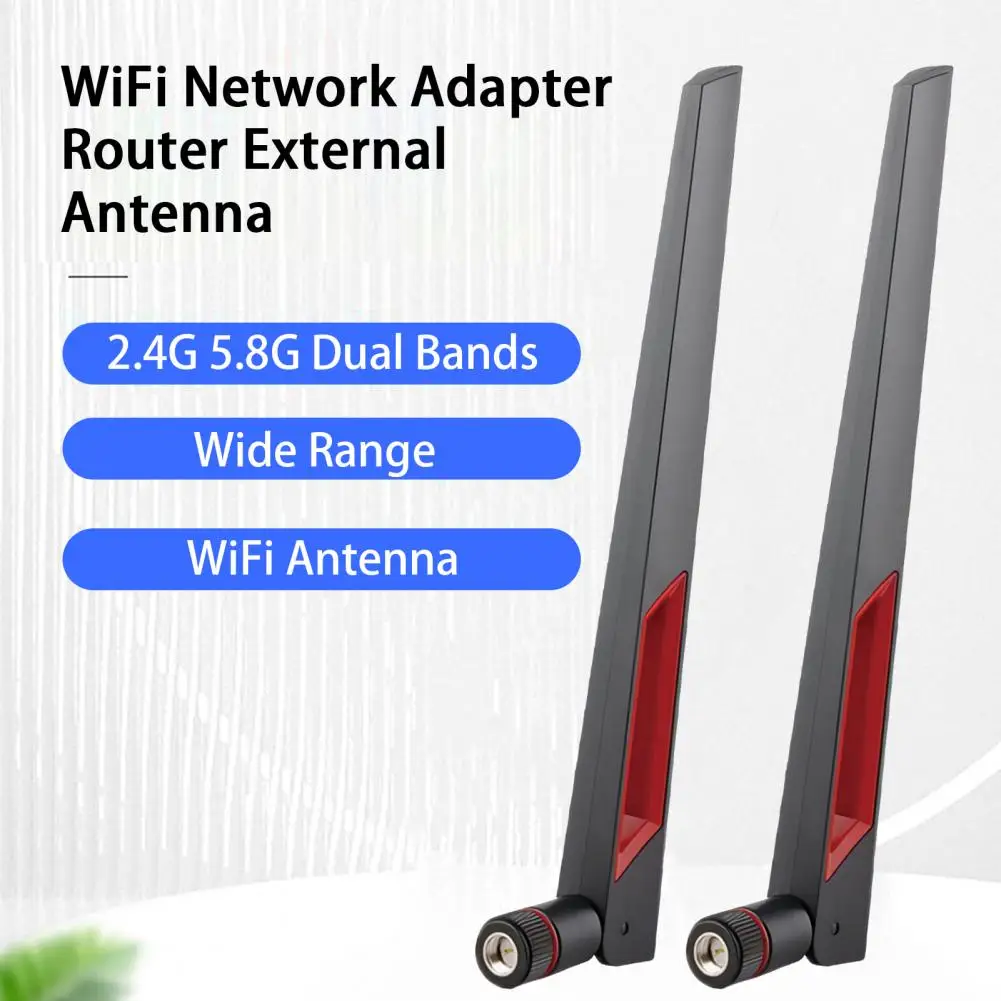 Router Antenna High-gain 2.4G 5.8G Dual Bands Foldable SMA Male Wide Range Wireless Network Card Adapter Antenna Router Supplies