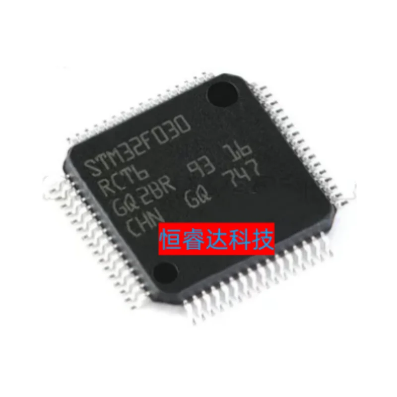 Eletrônica Original MCU Chip, STM32F030RCT6, STM32F030, LQFP-64, ST, Novo, 1pc por lote