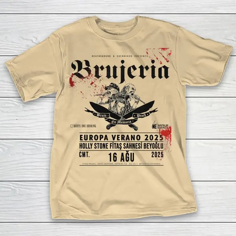 NEW Brujeria Band Tour 2025 For Fan S 5XL Sand T shirt
