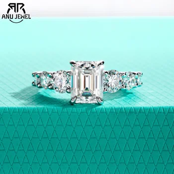 レア!! ASH＆DIAMONDS★ミラーチャーム【新品】BLUE【ヴィンテージ AnuJewel 3.5mm D Color Moissanite Wedding Band Women Ring
