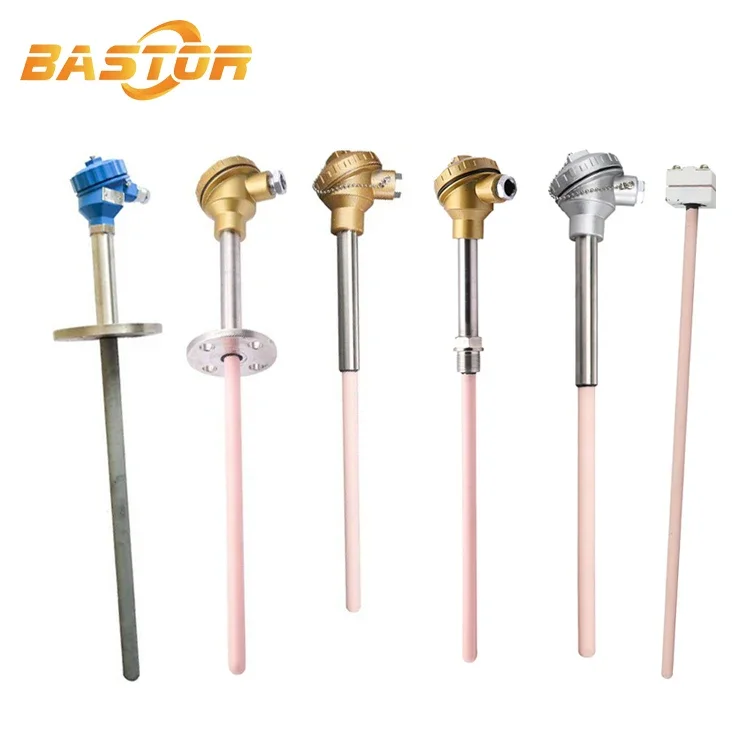 1800c Ceramic Tube High Temperature Sensor S R B Type Platinum Rhodium Thermocouple Sensor