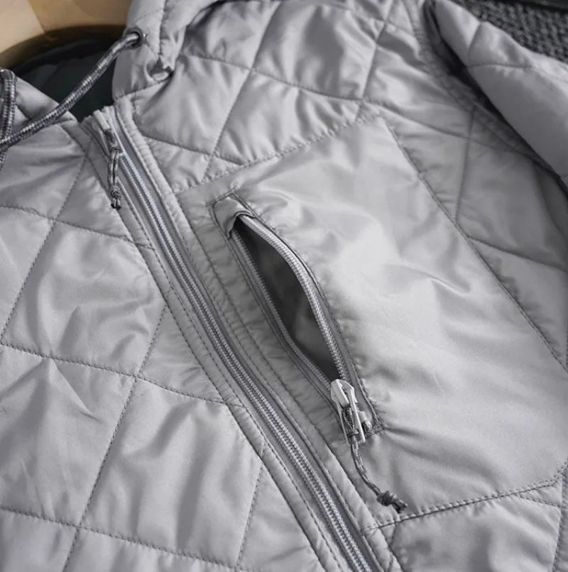 Randonnée en plein air de style Arc, camping, pêche, voyage, sortie, conduite autonome, sport coupe-vent à capuche chaud rembourré en coton