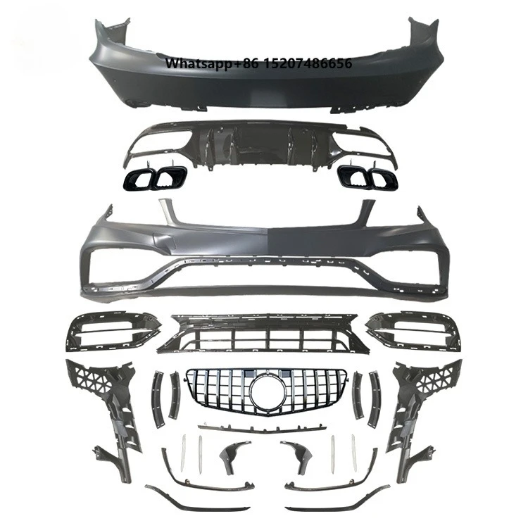 

Car Bumper for W204 Upgrade W205 AMG Front Bumper Rear Bumper Side Skirt Grille Body Kit 2013 2019