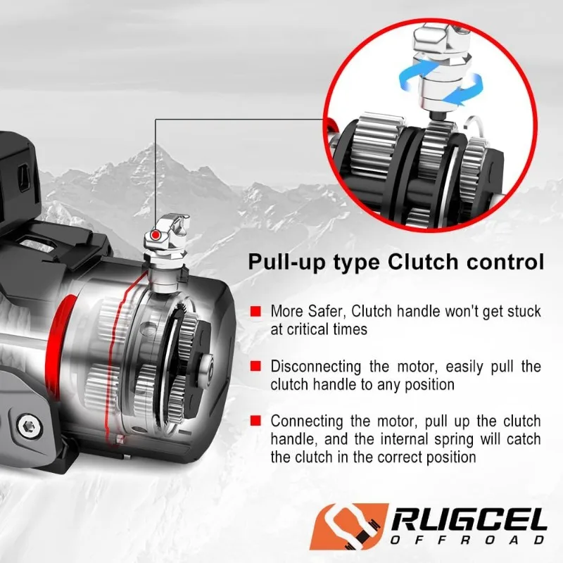 WINCH 12000lb New Waterproof Electric Synthetic Rope Winch 12V with Hawse Fairlead,2 in 1 Infrared Remote Control,Wired Control