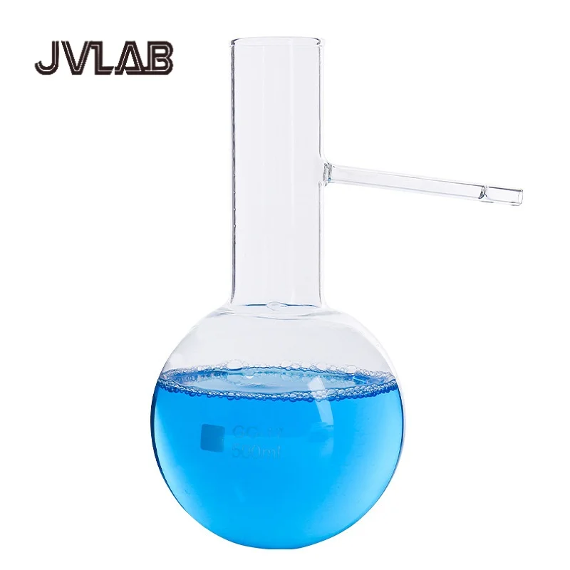 

100ml Borosilicate Glass Distillation Flask Round Bottom Thickened Lab Flask Organic Chemistry Essential Oil Extraction JVLAB
