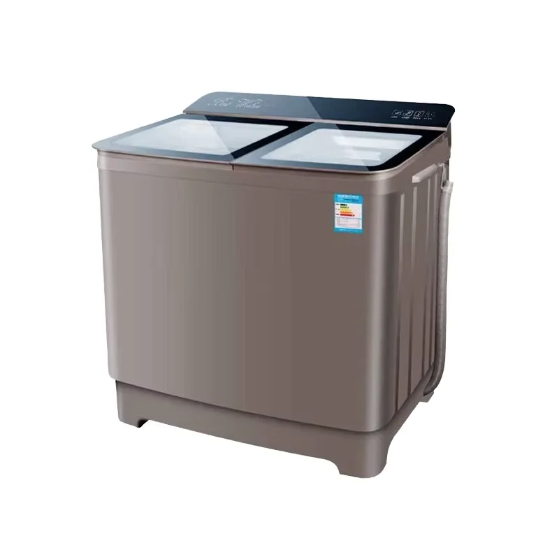 New 10kg Semi-Automatic Double-Barrel Washing Machine Chinese-English Panel Inner Barrel Electric for Home