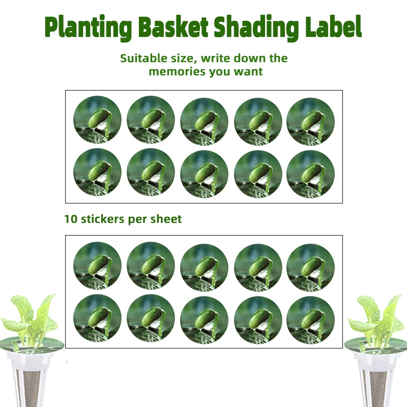 10 anti moss and shading stickers, planting basket labels, DIY self-adhesive labels for plants, used to mark the growth of plant