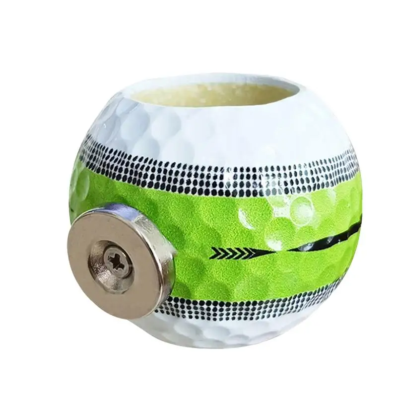 

Golf Ball Appearance Cigar Holder With Magnet Cigar Clip For Golfer Can Be Adsorbed On The Cart Or Railing