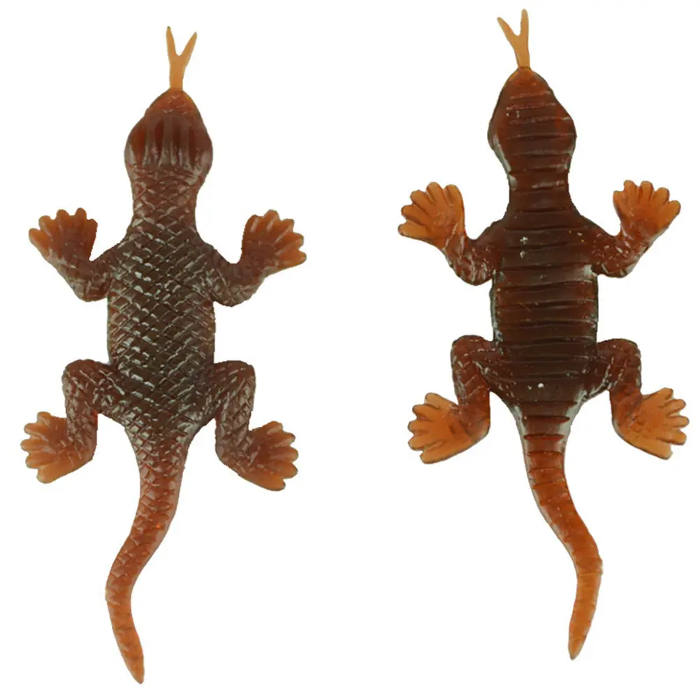 

10Pcs Realistic Gecko Prank Spooky Creepy Pest Simulation for Halloween April Fools Day Decoration Gecko Toy Prank Toy