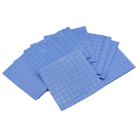 1/100Pcs Blue Conductive Silicone Gelid Thermal Pad 10*10*1mm 100*100*1mm Heatsink Cooling Thermopad Thermal Pads for CPU GPU