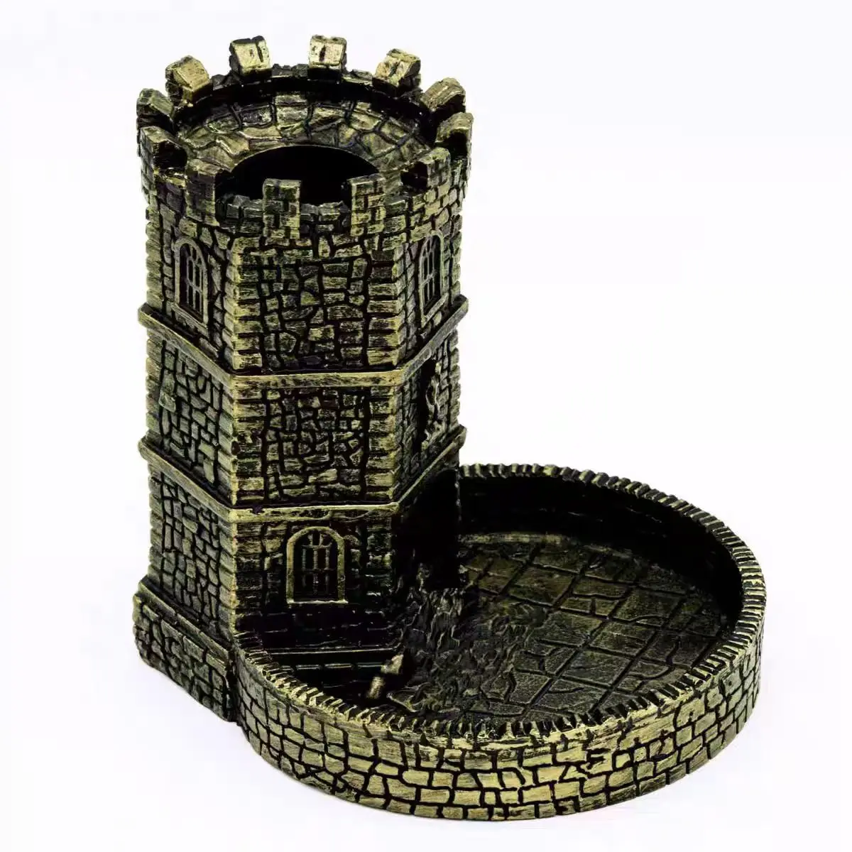 

D&D Dice Tower, Hollow Castle Dice Rolling Tower DND Dice Tray for Dungeon and Dragons Game Resin RPG Dice Рождественский подарок