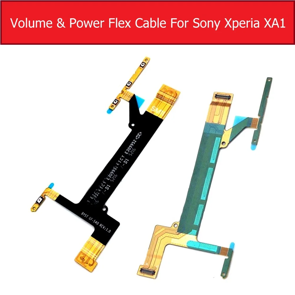 Power & Volume Flex Cable For Sony Xperia XA1/XA1 Plus/XA1 Ultra/XZ1/XZ1 Compact Main Side key Switch Button Flex Ribbon Repair