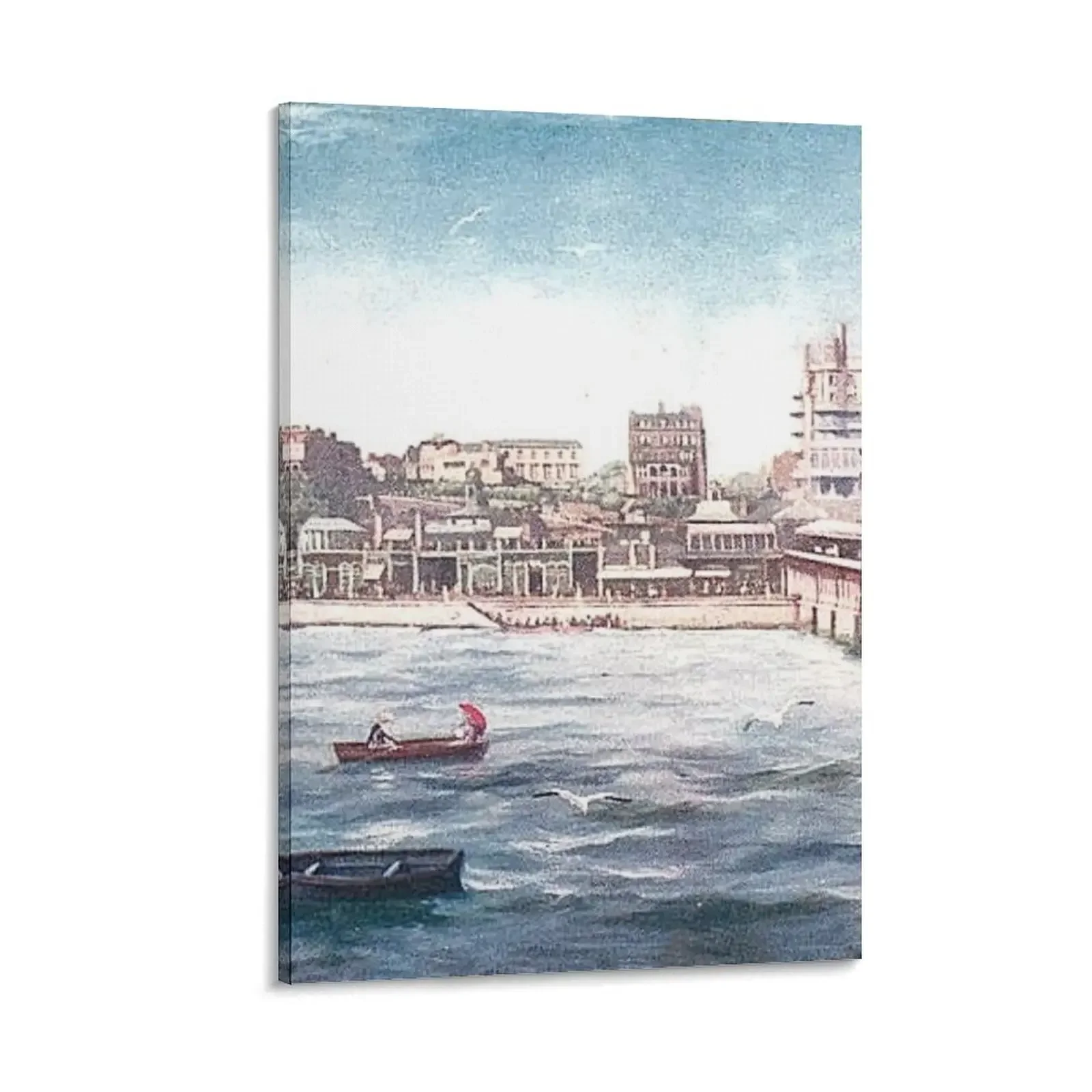 

Southend-on-Sea from the Pier, Essex, England Canvas Painting anime aesthetic room decor home decorations and organization